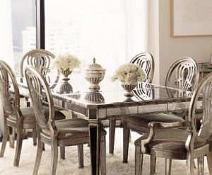 Stylish home - mirrored-dinning-table - glamorous home accessories.jpg
